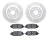 2502-42049 Geoperformance Drilled/Slotted Rotors w/5000 Advanced Brake Pads Kit, Fits Select Mopar, Position: Rear - image 1