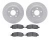 2502-45012 Geoperformance Drilled/Slotted Rotors w/5000 Advanced Brake Pads Kit, 2006-2011 GM, Position: Rear - image 1
