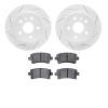 2502-45016 Geoperformance Drilled/Slotted Rotors w/5000 Advanced Brake Pads Kit, 2011-2011 GM, Position: Rear - image 1