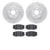 2502-45022 Geoperformance Drilled/Slotted Rotors w/5000 Advanced Brake Pads Kit, 2011-2020 GM, Position: Front - image 1