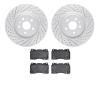 2502-45023 Geoperformance Drilled/Slotted Rotors w/5000 Advanced Brake Pads Kit, 2012-2013 GM, Position: Front - image 1