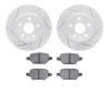 2502-45026 Geoperformance Drilled/Slotted Rotors w/5000 Advanced Brake Pads Kit, Fits Select GM, Position: Rear - image 1