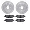 2502-46024 Geoperformance Drilled/Slotted Rotors w/5000 Advanced Brake Pads Kit, 2008-2015 GM, Position: Rear - image 1
