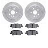 2502-46025 Geoperformance Drilled/Slotted Rotors w/5000 Advanced Brake Pads Kit, 2014-2019 GM, Position: Rear - image 1