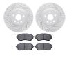2502-46029 Geoperformance Drilled/Slotted Rotors w/5000 Advanced Brake Pads Kit, 2008-2014 GM, Position: Front - image 1