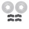 2502-47015 Geoperformance Drilled/Slotted Rotors w/5000 Advanced Brake Pads Kit, 1967-1970 GM, Position: Front - image 1