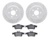 2502-47026 Geoperformance Drilled/Slotted Rotors w/5000 Advanced Brake Pads Kit, 2008-2010 GM, Position: Rear - image 1