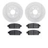 2502-47033 Geoperformance Drilled/Slotted Rotors w/5000 Advanced Brake Pads Kit, 2011-2019 GM, Position: Rear - image 1