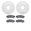 2502-48042 Geoperformance Drilled/Slotted Rotors w/5000 Advanced Brake Pads Kit, 1999-2007 GM, Position: Rear - image 1