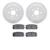 2502-48064 Geoperformance Drilled/Slotted Rotors w/5000 Advanced Brake Pads Kit, 2010-2017 GM, Position: Rear - image 1
