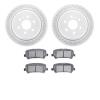 2502-48072 Geoperformance Drilled/Slotted Rotors w/5000 Advanced Brake Pads Kit, 2015-2020 GM, Position: Rear - image 1