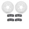 2502-52005 Geoperformance Drilled/Slotted Rotors w/5000 Advanced Brake Pads Kit, 1997-2005 GM, Position: Rear - image 1