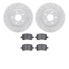 2502-53003 Geoperformance Drilled/Slotted Rotors w/5000 Advanced Brake Pads Kit, 2004-2012 GM, Position: Front - image 1
