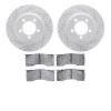 2502-54024 Geoperformance Drilled/Slotted Rotors w/5000 Advanced Brake Pads Kit, 1967-1967 Ford/Lincoln/Mercury/Mazda, Position: - image 1