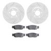 2502-54026 Geoperformance Drilled/Slotted Rotors w/5000 Advanced Brake Pads Kit, 2000-2006 Ford/Lincoln/Mercury/Mazda, Position: - image 1
