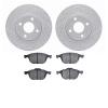 2502-54039 Geoperformance Drilled/Slotted Rotors w/5000 Advanced Brake Pads Kit, 2005-2012 Ford/Lincoln/Mercury/Mazda, Position: - image 1
