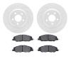 2502-54043 Geoperformance Drilled/Slotted Rotors w/5000 Advanced Brake Pads Kit, 2007-2014 Ford/Lincoln/Mercury/Mazda, Position: - image 1