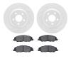 2502-54044 Geoperformance Drilled/Slotted Rotors w/5000 Advanced Brake Pads Kit, 2005-2014 Ford/Lincoln/Mercury/Mazda, Position: - image 1