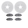 2502-54045 Geoperformance Drilled/Slotted Rotors w/5000 Advanced Brake Pads Kit, 2007-2014 Ford/Lincoln/Mercury/Mazda, Position: - image 1