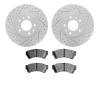 2502-54048 Geoperformance Drilled/Slotted Rotors w/5000 Advanced Brake Pads Kit, 2006-2012 Ford/Lincoln/Mercury/Mazda, Position: - image 1