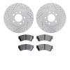 2502-54049 Geoperformance Drilled/Slotted Rotors w/5000 Advanced Brake Pads Kit, 2006-2013 Ford/Lincoln/Mercury/Mazda, Position: - image 1