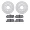 2502-54058 Geoperformance Drilled/Slotted Rotors w/5000 Advanced Brake Pads Kit, 2003-2005 Ford/Lincoln/Mercury/Mazda, Position: - image 1