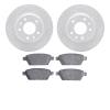 2502-54060 Geoperformance Drilled/Slotted Rotors w/5000 Advanced Brake Pads Kit, 2006-2013 Ford/Lincoln/Mercury/Mazda, Position: - image 1