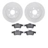 2502-54065 Geoperformance Drilled/Slotted Rotors w/5000 Advanced Brake Pads Kit, 2012-2018 Ford/Lincoln/Mercury/Mazda, Position: - image 1