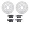 2502-54069 Geoperformance Drilled/Slotted Rotors w/5000 Advanced Brake Pads Kit, 2013-2020 Ford/Lincoln/Mercury/Mazda, Position: - image 1