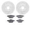 2502-54071 Geoperformance Drilled/Slotted Rotors w/5000 Advanced Brake Pads Kit, 2013-2019 Ford/Lincoln/Mercury/Mazda, Position: - image 1