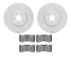 2502-54073 Geoperformance Drilled/Slotted Rotors w/5000 Advanced Brake Pads Kit, 2013-2014 Ford/Lincoln/Mercury/Mazda, Position: - image 1