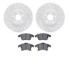 2502-54074 Geoperformance Drilled/Slotted Rotors w/5000 Advanced Brake Pads Kit, 2013-2020 Ford/Lincoln/Mercury/Mazda, Position: - image 1