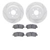 2502-54079 Geoperformance Drilled/Slotted Rotors w/5000 Advanced Brake Pads Kit, 2015-2021 Ford/Lincoln/Mercury/Mazda, Position: - image 1