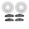 2502-54080 Geoperformance Drilled/Slotted Rotors w/5000 Advanced Brake Pads Kit, 2015-2020 Ford/Lincoln/Mercury/Mazda, Position: - image 1