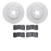 2502-54082 Geoperformance Drilled/Slotted Rotors w/5000 Advanced Brake Pads Kit, Fits Select Ford/Lincoln/Mercury/Mazda, Positio - image 1
