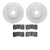 2502-54083 Geoperformance Drilled/Slotted Rotors w/5000 Advanced Brake Pads Kit, Fits Select Ford/Lincoln/Mercury/Mazda, Positio - image 1