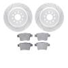 2502-54087 Geoperformance Drilled/Slotted Rotors w/5000 Advanced Brake Pads Kit, 2005-2009 Ford/Lincoln/Mercury/Mazda, Position: - image 1