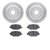2502-54088 Geoperformance Drilled/Slotted Rotors w/5000 Advanced Brake Pads Kit, 2011-2015 Ford/Lincoln/Mercury/Mazda, Position: - image 1