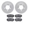 2502-54089 Geoperformance Drilled/Slotted Rotors w/5000 Advanced Brake Pads Kit, 2007-2015 Ford/Lincoln/Mercury/Mazda, Position: - image 1