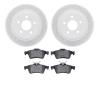 2502-54091 Geoperformance Drilled/Slotted Rotors w/5000 Advanced Brake Pads Kit, 2013-2018 Ford/Lincoln/Mercury/Mazda, Position: - image 1