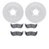 2502-54149 Geoperformance Drilled/Slotted Rotors w/5000 Advanced Brake Pads Kit, 2002-2005 Ford/Lincoln/Mercury/Mazda, Position: - image 1
