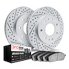 2502-54164 Geoperformance Drilled/Slotted Rotors w/5000 Advanced Brake Pads Kit, 2004-2009 Ford/Lincoln/Mercury/Mazda, Position: - image 1