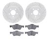 2502-54171 Geoperformance Drilled/Slotted Rotors w/5000 Advanced Brake Pads Kit, 2009-2012 Ford/Lincoln/Mercury/Mazda, Position: - image 1