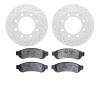 2502-54181 Geoperformance Drilled/Slotted Rotors w/5000 Advanced Brake Pads Kit, 2010-2012 Ford/Lincoln/Mercury/Mazda, Position: - image 1