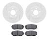 2502-54189 Geoperformance Drilled/Slotted Rotors w/5000 Advanced Brake Pads Kit, 2007-2008 Ford/Lincoln/Mercury/Mazda, Position: - image 1