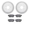 2502-54190 Geoperformance Drilled/Slotted Rotors w/5000 Advanced Brake Pads Kit, 2007-2010 Ford/Lincoln/Mercury/Mazda, Position: - image 1