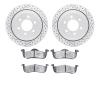 2502-54194 Geoperformance Drilled/Slotted Rotors w/5000 Advanced Brake Pads Kit, 2010-2017 Ford/Lincoln/Mercury/Mazda, Position: - image 1