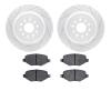 2502-54195 Geoperformance Drilled/Slotted Rotors w/5000 Advanced Brake Pads Kit, 2009-2019 Ford/Lincoln/Mercury/Mazda, Position: - image 1
