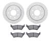 2502-54209 Geoperformance Drilled/Slotted Rotors w/5000 Advanced Brake Pads Kit, 2012-2014 Ford/Lincoln/Mercury/Mazda, Position: - image 1