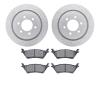 2502-54211 Geoperformance Drilled/Slotted Rotors w/5000 Advanced Brake Pads Kit, 2012-2020 Ford/Lincoln/Mercury/Mazda, Position: - image 1